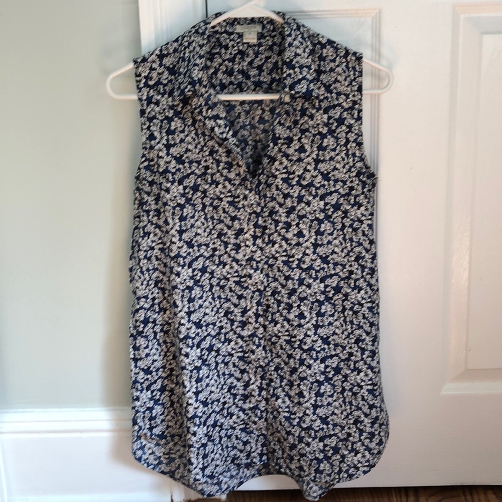 J.Crew sleeveless blouse